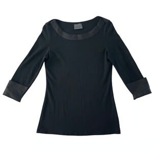 Chanel Women's XS Vintage Black Quilted Cuff Top Detail Classic Elegant Designer